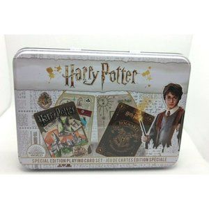 NIP SPECIAL EDITION Harry Potter Playing Card SET In Collectible Tin w 2 decks